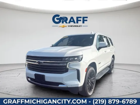 White 2021 Chevrolet Tahoe LT for sale in Michigan City, IN
