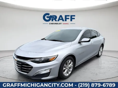 Silver 2019 Chevrolet Malibu LT for sale in Michigan City, IN