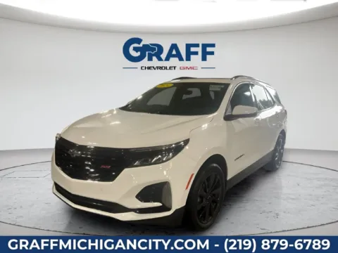 White 2024 Chevrolet Equinox RS for sale in Michigan City, IN