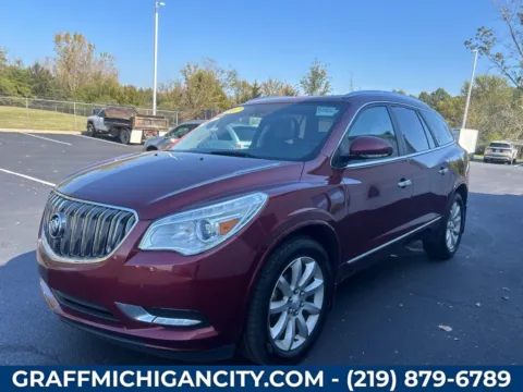 Red 2017 Buick Enclave Premium Group for sale in Michigan City, IN