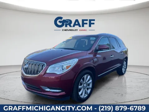 Red 2017 Buick Enclave Premium Group for sale in Michigan City, IN