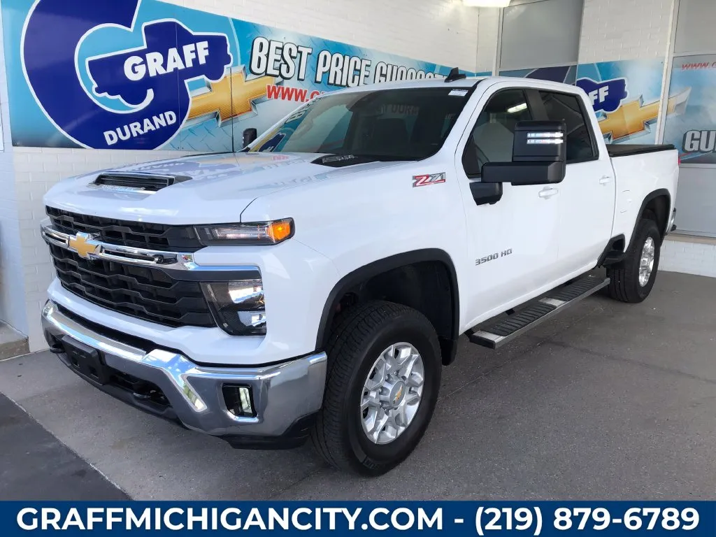White 2024 Chevrolet Silverado 3500 HD LT for sale in Michigan City, IN