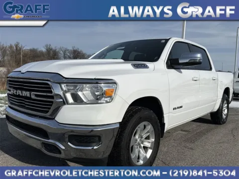 White 2024 Ram 1500 Laramie for sale in Burns Harbor, IN
