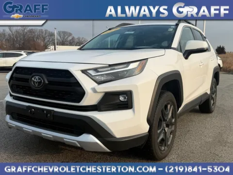 White 2024 Toyota RAV4 Adventure for sale in Burns Harbor, IN