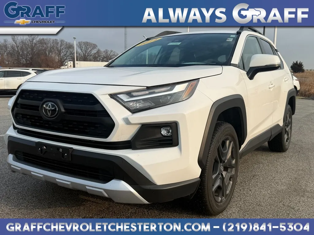White 2024 Toyota RAV4 Adventure for sale in Burns Harbor, IN
