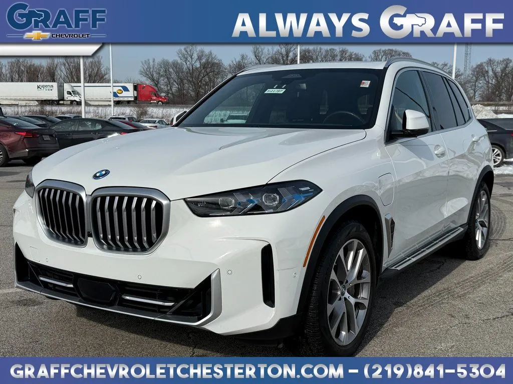 White 2025 BMW X5 xDrive50e for sale in Burns Harbor, IN