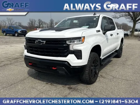 White 2024 Chevrolet Silverado 1500 LT Trail Boss for sale in Burns Harbor, IN