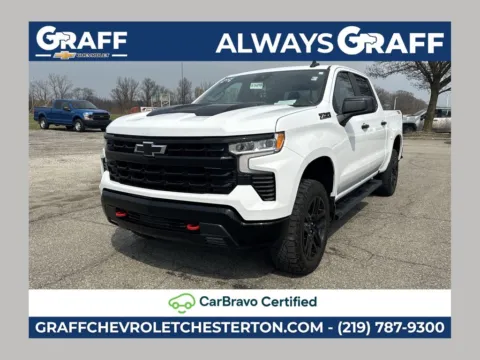 White 2024 Chevrolet Silverado 1500 LT Trail Boss for sale in Burns Harbor, IN