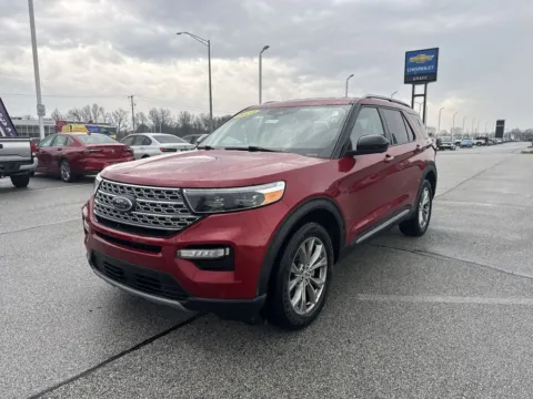 Red 2023 Ford Explorer Limited for sale in Burns Harbor, IN