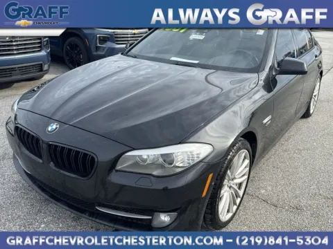 Black 2012 BMW 5 Series 550i xDrive for sale in Burns Harbor, IN