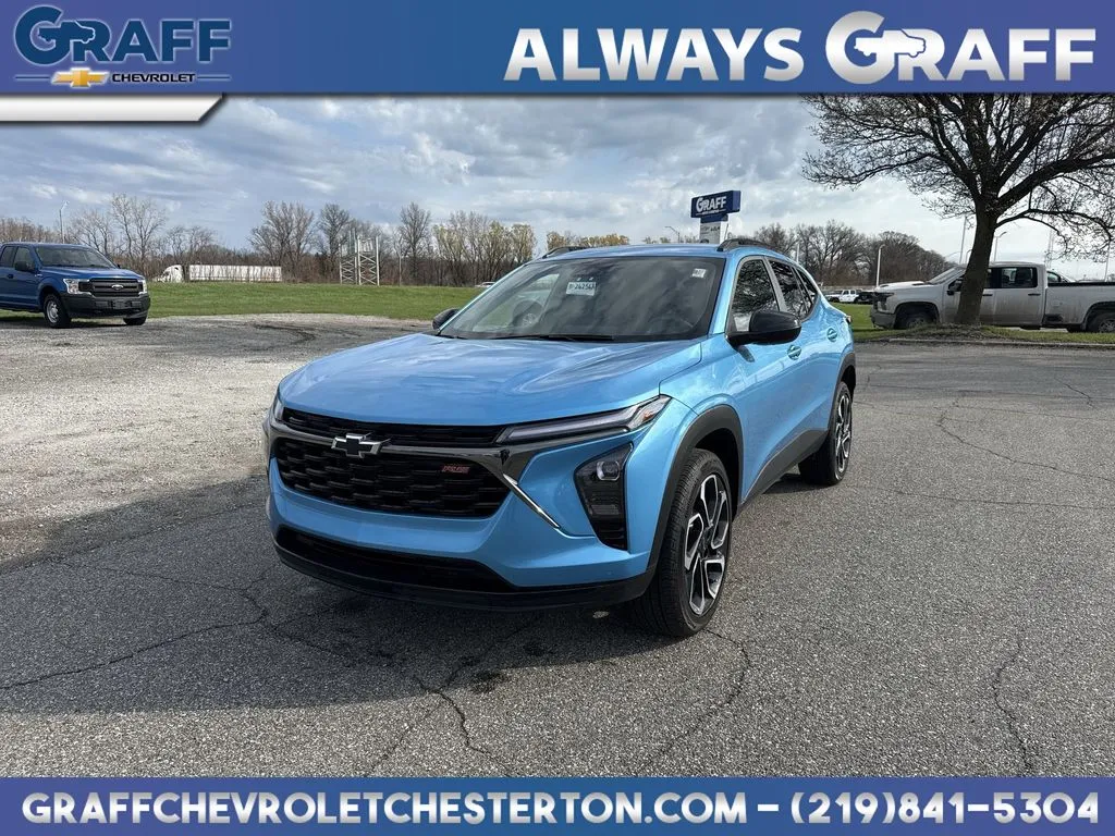 Blue 2025 Chevrolet Trax 2RS for sale in Burns Harbor, IN