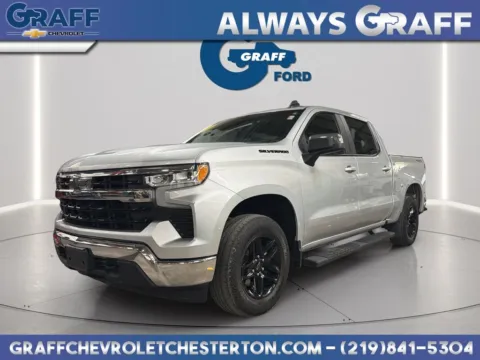 Silver 2022 Chevrolet Silverado 1500 LT for sale in Burns Harbor, IN