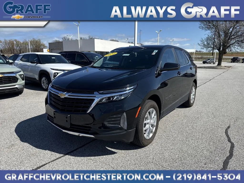 Black 2024 Chevrolet Equinox LT for sale in Burns Harbor, IN