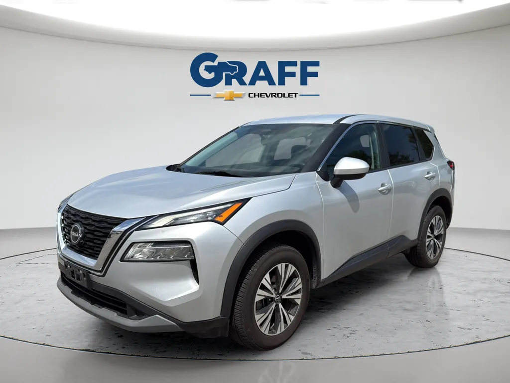 Silver 2023 Nissan Rogue SV for sale in Burns Harbor, IN