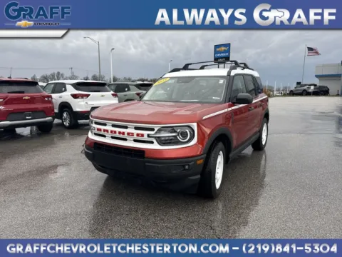 Red 2023 Ford Bronco Sport Heritage for sale in Burns Harbor, IN