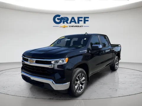 Black 2024 Chevrolet Silverado 1500 LT for sale in Burns Harbor, IN