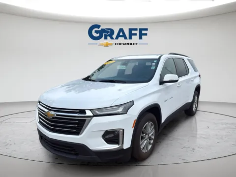 White 2023 Chevrolet Traverse LT Leather for sale in Burns Harbor, IN