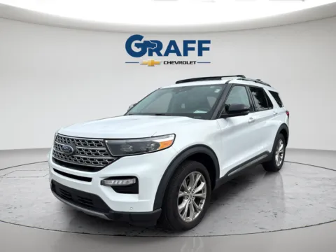 White 2021 Ford Explorer Limited for sale in Burns Harbor, IN
