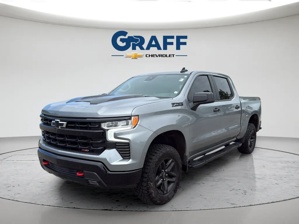 Gray 2023 Chevrolet Silverado 1500 LT Trail Boss for sale in Burns Harbor, IN
