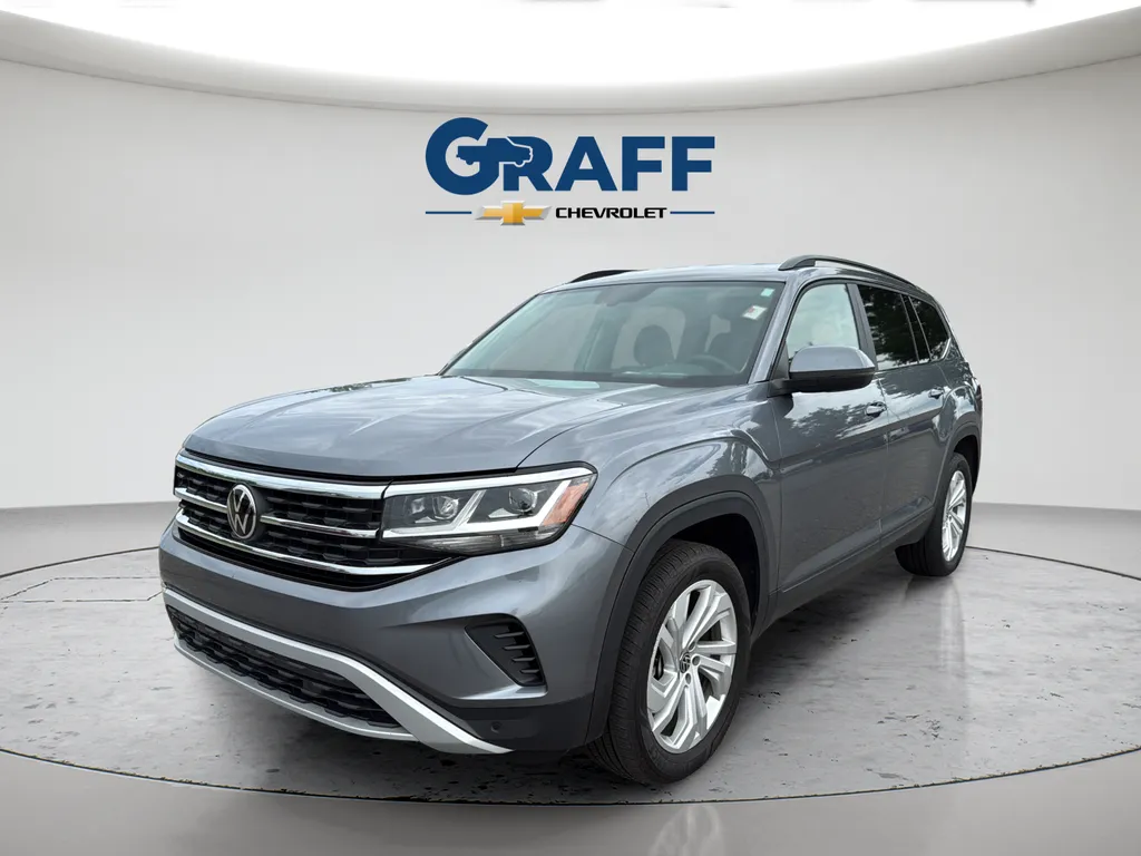 Gray 2023 Volkswagen Atlas 3.6L V6 SE w/Technology for sale in Burns Harbor, IN