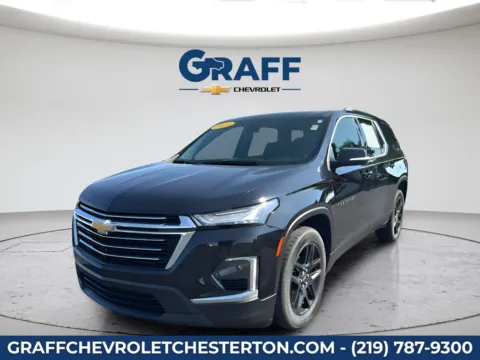 Black 2023 Chevrolet Traverse LT Leather for sale in Burns Harbor, IN