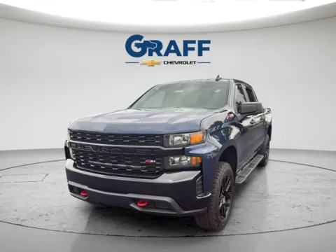 Blue 2021 Chevrolet Silverado 1500 Custom Trail Boss for sale in Burns Harbor, IN
