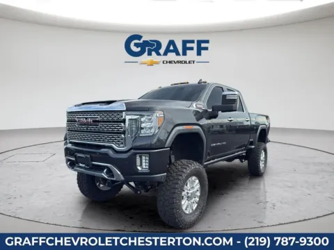 Black 2021 GMC Sierra 2500 HD Denali for sale in Burns Harbor, IN