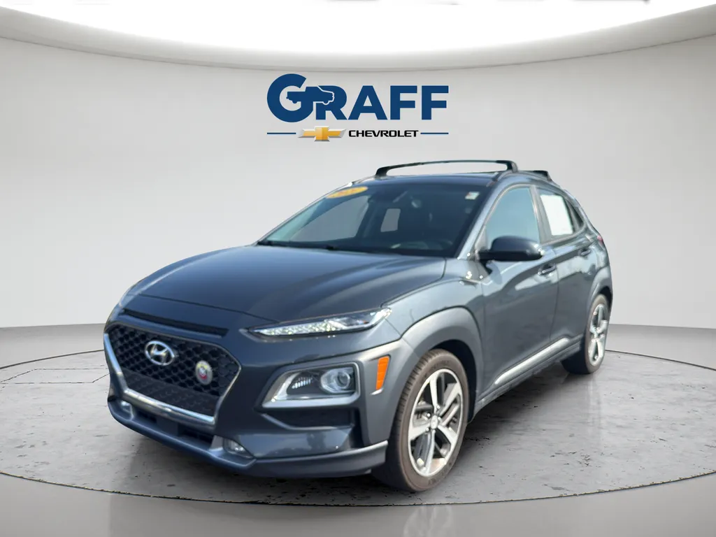 Gray 2021 Hyundai Kona Ultimate for sale in Burns Harbor, IN