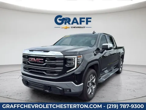 Black 2022 GMC Sierra 1500 SLT for sale in Burns Harbor, IN