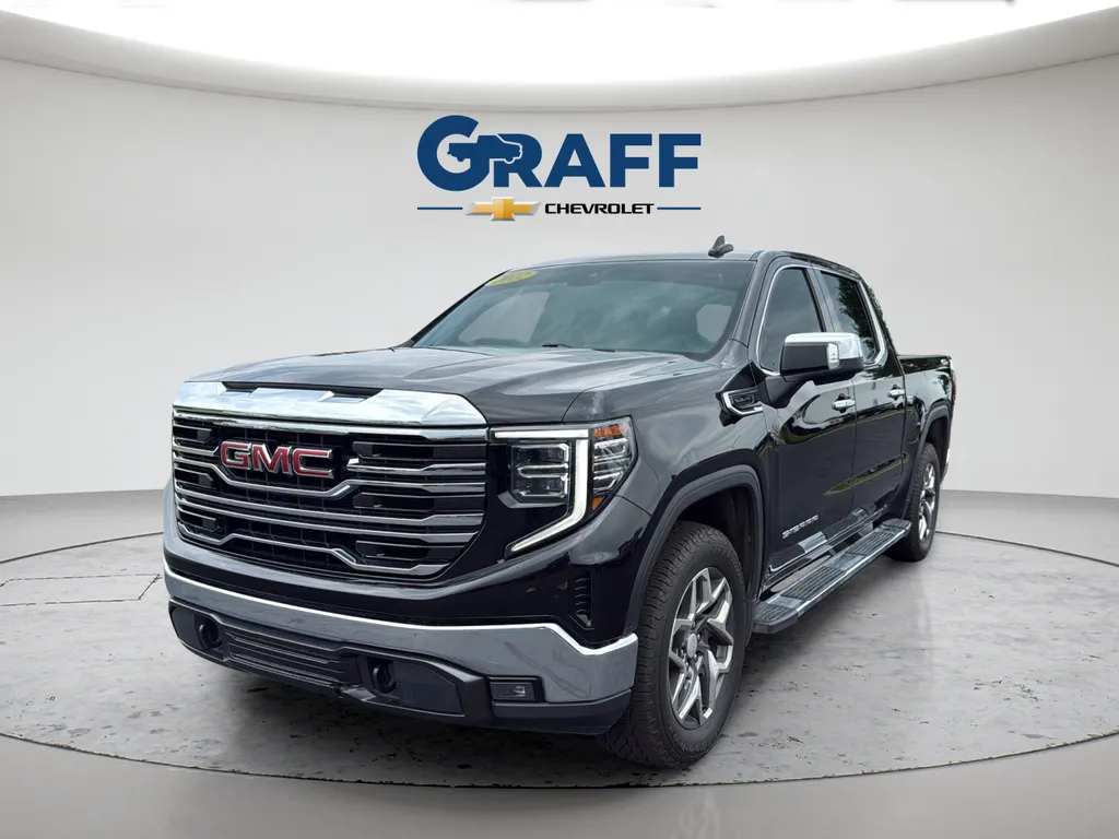 Black 2022 GMC Sierra 1500 SLT for sale in Burns Harbor, IN