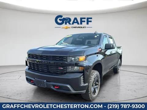 Black 2021 Chevrolet Silverado 1500 Custom Trail Boss for sale in Burns Harbor, IN