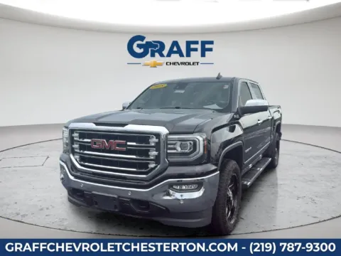 Black 2018 GMC Sierra 1500 SLT for sale in Burns Harbor, IN
