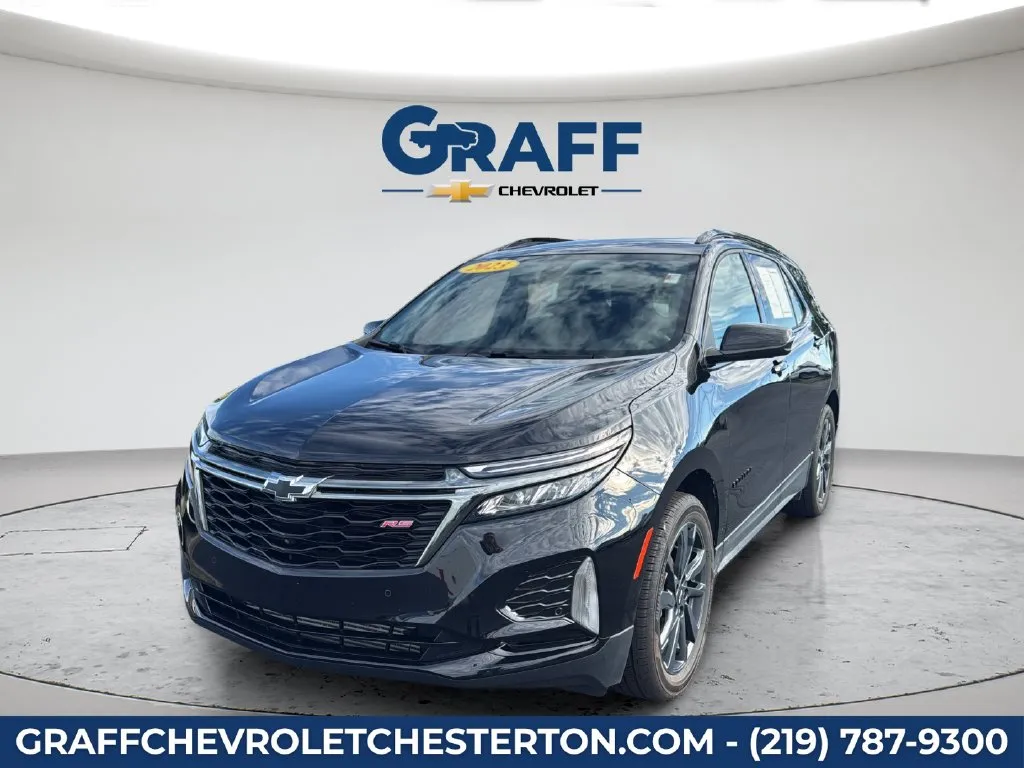 Black 2023 Chevrolet Equinox RS for sale in Burns Harbor, IN
