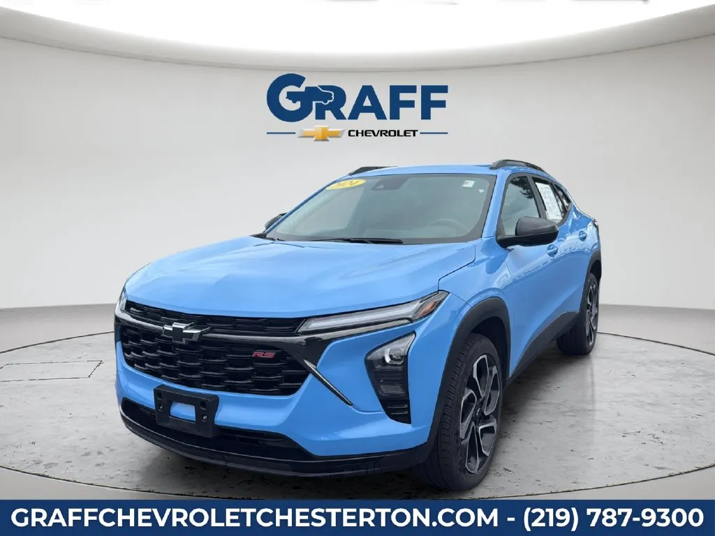 Blue 2024 Chevrolet Trax 2RS for sale in Burns Harbor, IN