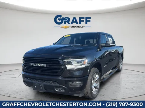 Black 2020 Ram 1500 Laramie for sale in Burns Harbor, IN