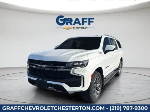 White 2021 Chevrolet Suburban Z71 for sale in Burns Harbor, IN