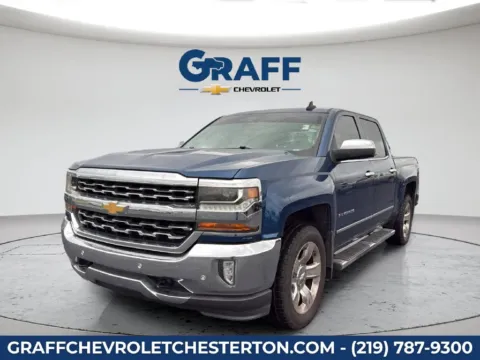 Blue 2017 Chevrolet Silverado 1500 LTZ for sale in Burns Harbor, IN