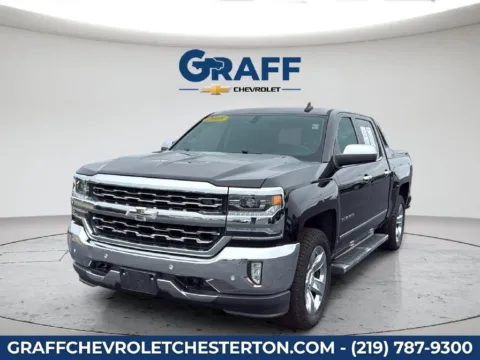 Black 2018 Chevrolet Silverado 1500 LTZ for sale in Burns Harbor, IN