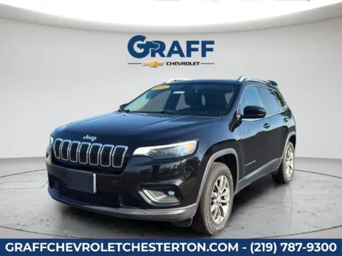 Black 2019 Jeep Cherokee Latitude Plus for sale in Burns Harbor, IN