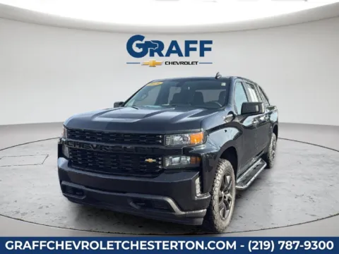 Black 2019 Chevrolet Silverado 1500 Custom for sale in Burns Harbor, IN