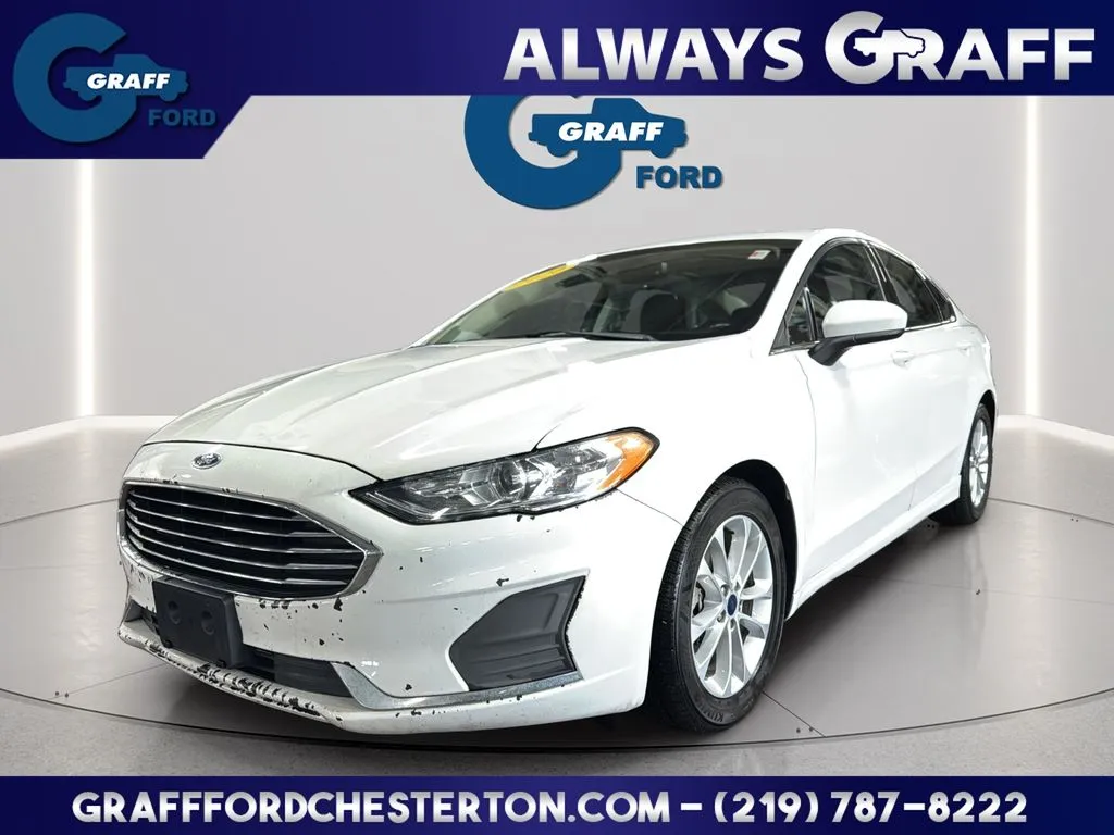 White 2020 Ford Fusion SE for sale in Chesterton, IN