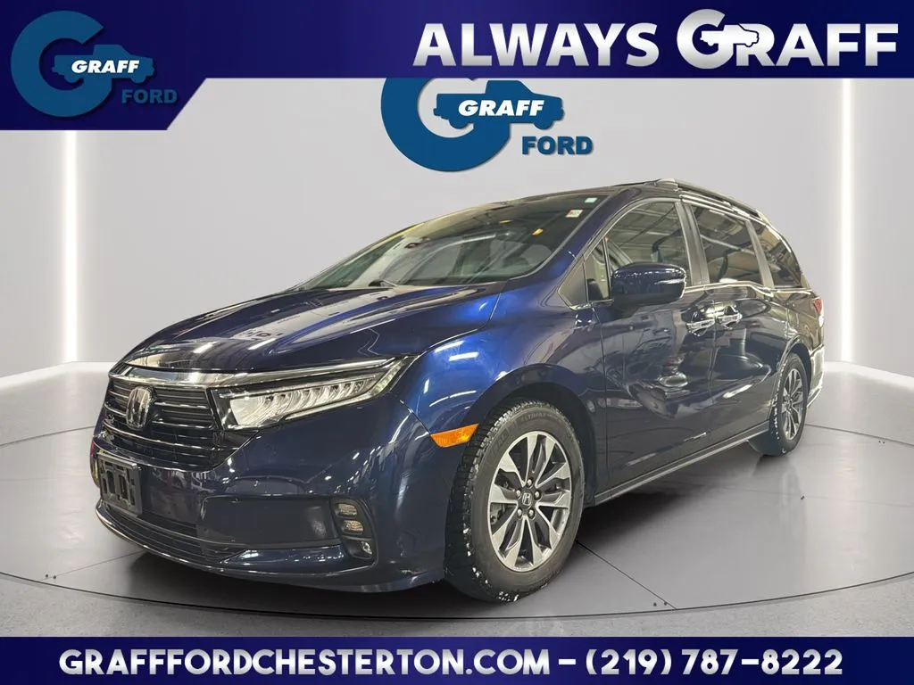 Black 2022 Honda Odyssey EX-L for sale in Chesterton, IN