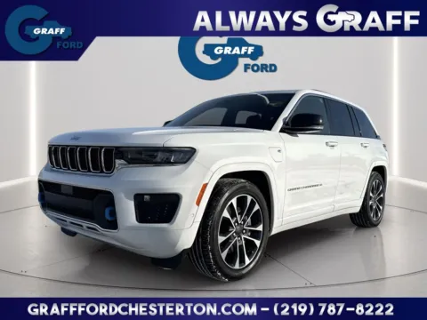 White 2022 Jeep Grand Cherokee Overland 4xe for sale in Chesterton, IN