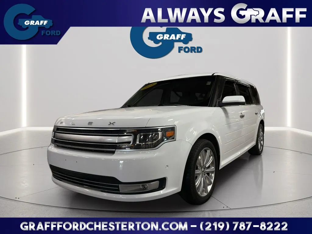 White 2018 Ford Flex Limited for sale in Chesterton, IN