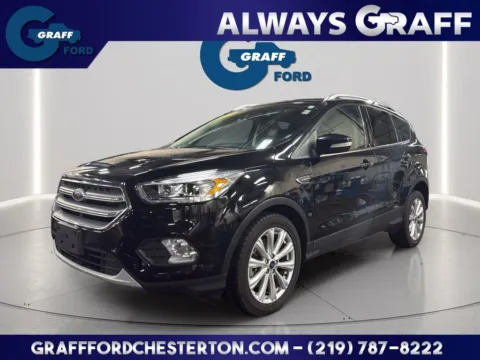 Black 2017 Ford Escape Titanium for sale in Chesterton, IN