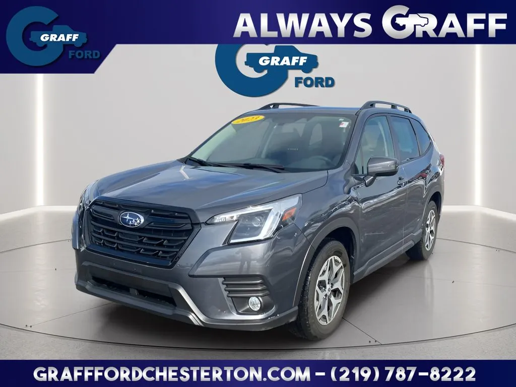 Gray 2023 Subaru Forester Premium for sale in Chesterton, IN