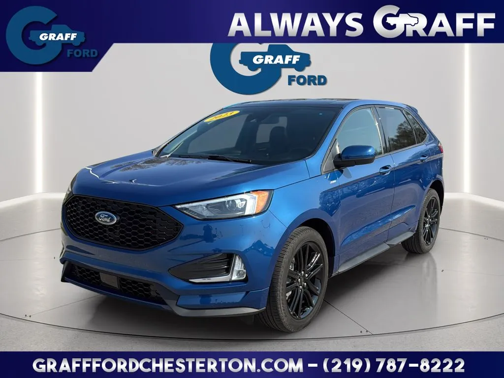 Blue 2023 Ford Edge ST Line for sale in Chesterton, IN