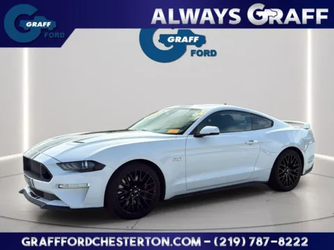 White 2021 Ford Mustang GT Premium for sale in Chesterton, IN