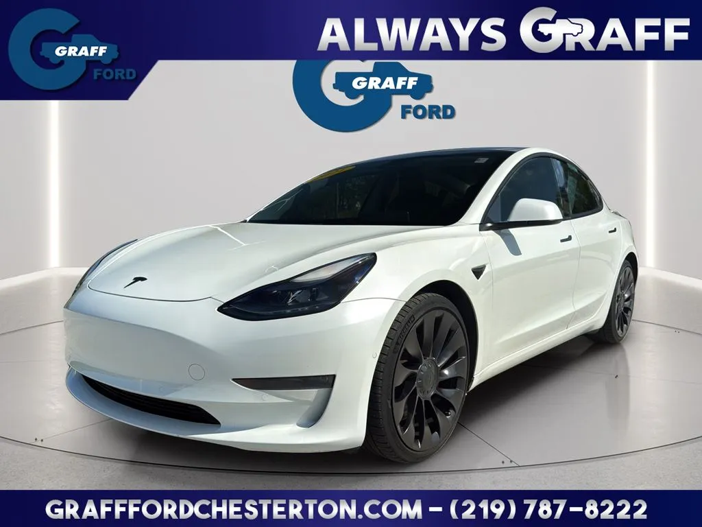 White 2021 Tesla Model 3 Performance for sale in Chesterton, IN