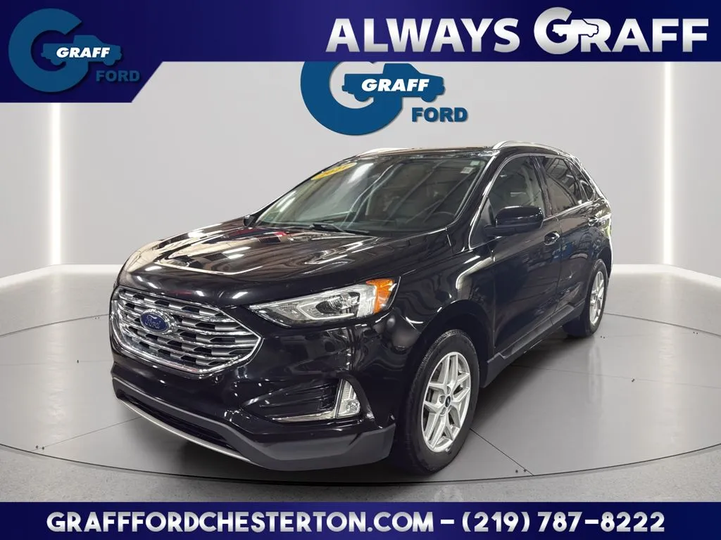 Black 2021 Ford Edge SEL for sale in Chesterton, IN
